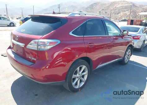 2011 Lexus Rx 350 z USA, uszkodzony, nr VIN JTJZK1BA2B2411837